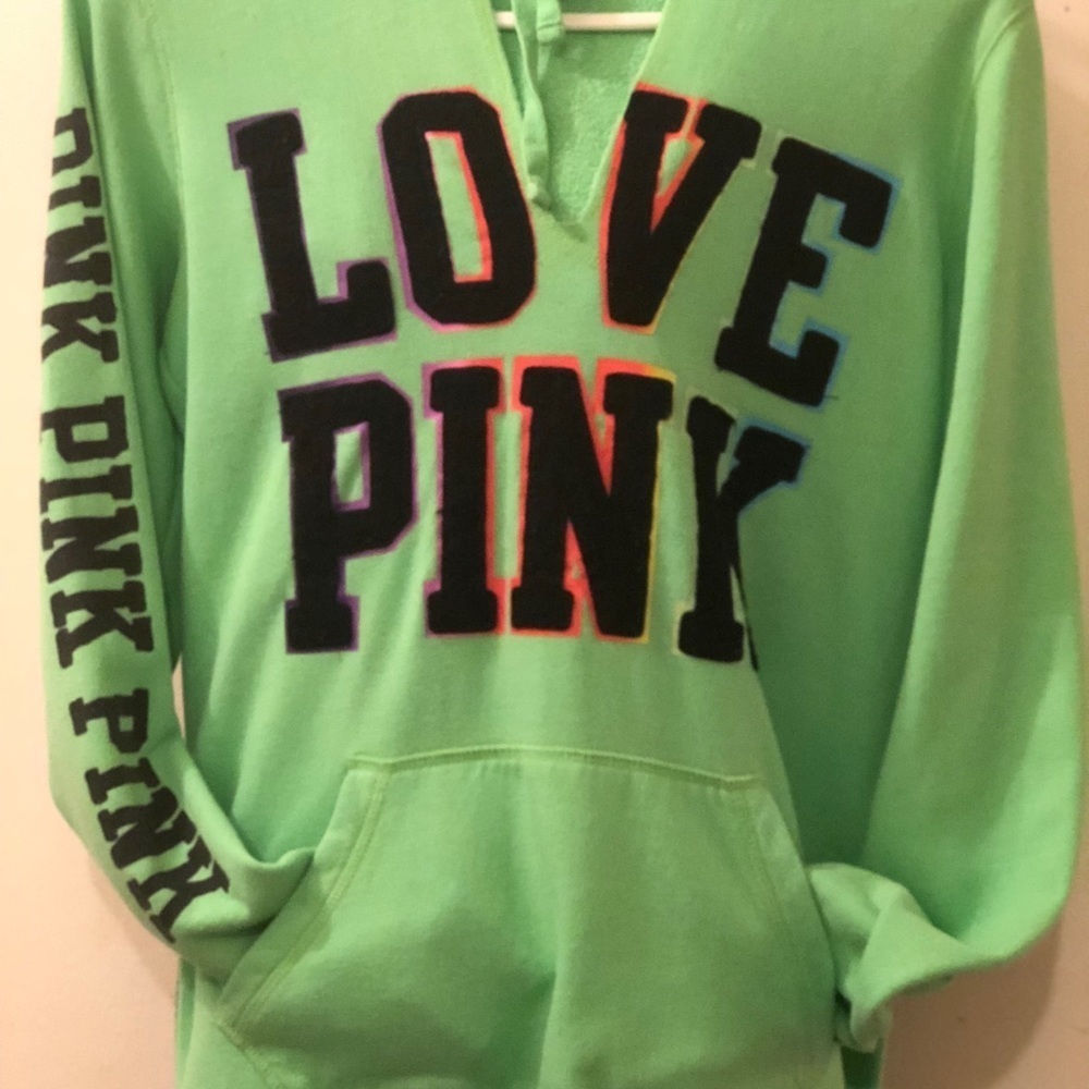 Love pink green sweater for girls - Picture 2 of 5
